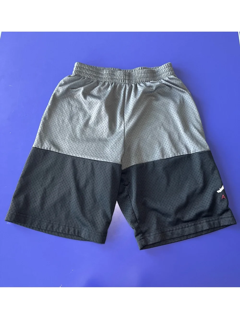 Jordan Kids' Air Mesh Basketball Shorts Gray and Black Size L 12-13 Years